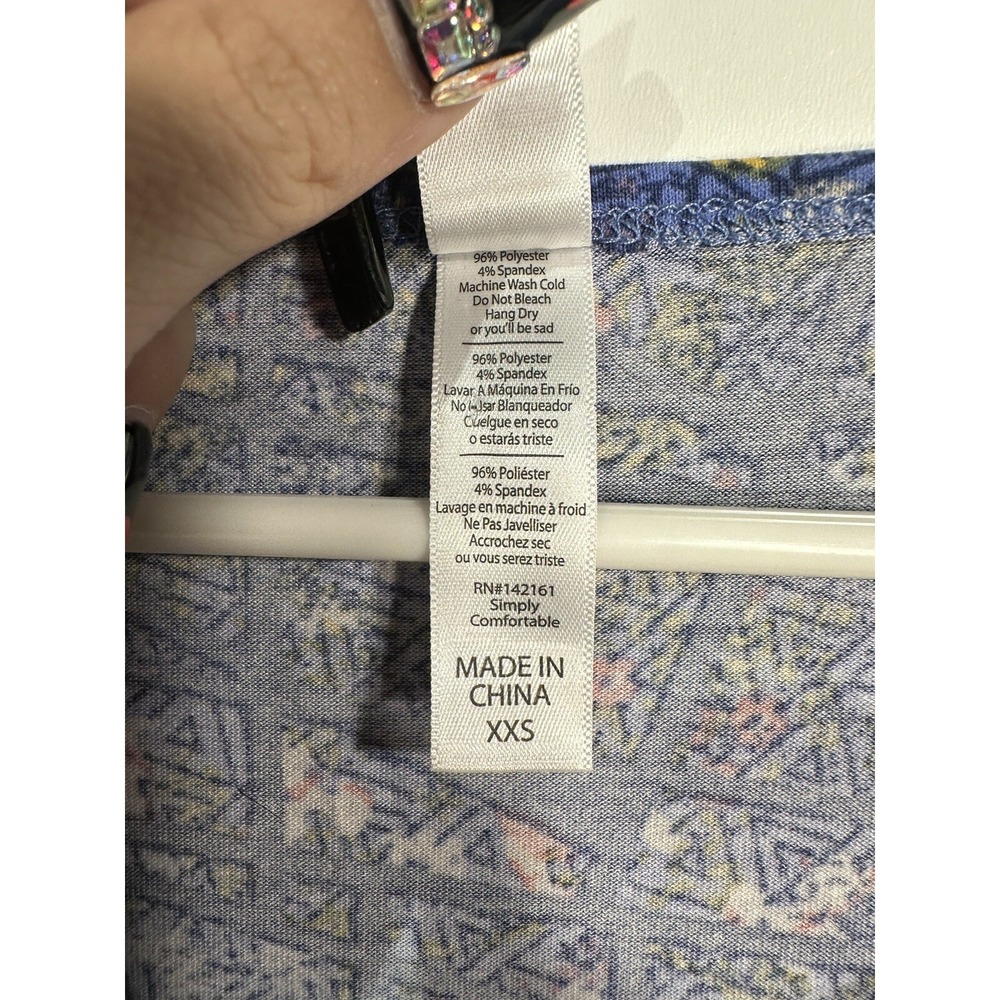 lularoe womens‎ short sleeve shirt size XXS - Picture 4 of 5
